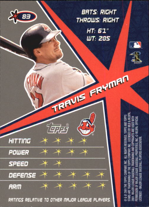 2001 Topps Stars Baseball - Picture 127 of 301