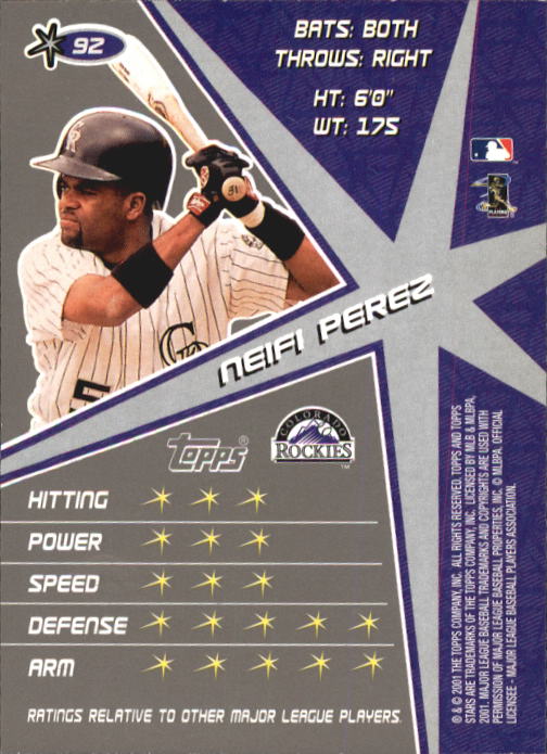 2001 Topps Stars Baseball - Picture 145 of 301