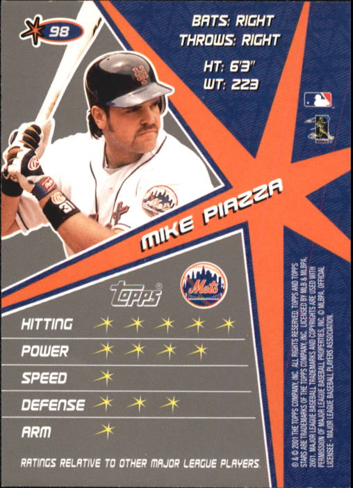 2001 Topps Stars Baseball - Picture 155 of 301