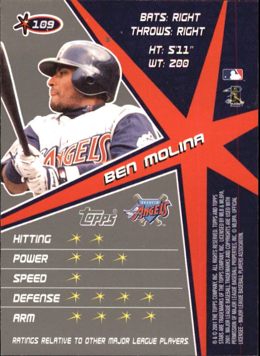 2001 Topps Stars Baseball - Picture 167 of 301
