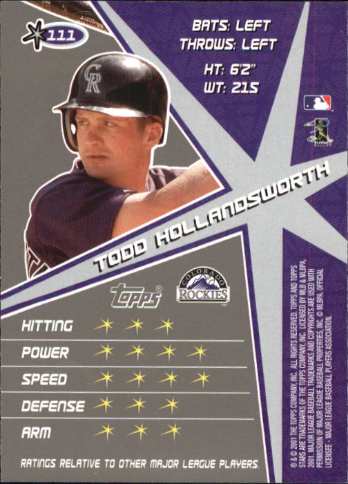 2001 Topps Stars Baseball - Picture 171 of 301