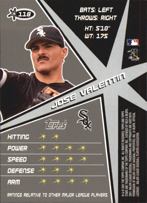 2001 Topps Stars Baseball - Picture 183 of 301