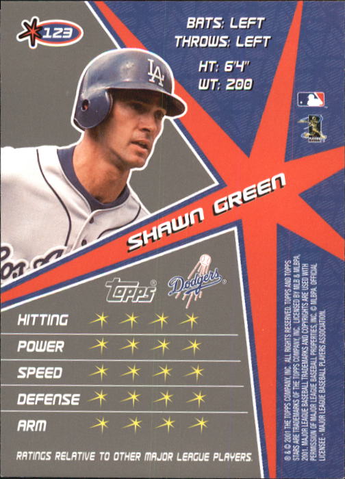 2001 Topps Stars Baseball - Picture 189 of 301