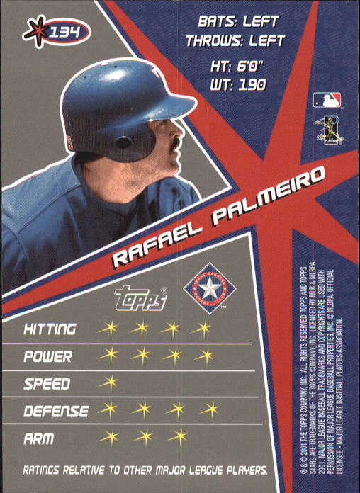 2001 Topps Stars Baseball - Picture 205 of 301