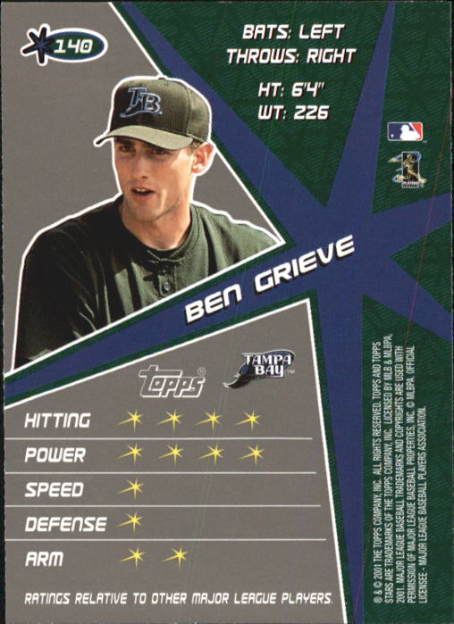 2001 Topps Stars Baseball - Picture 213 of 301