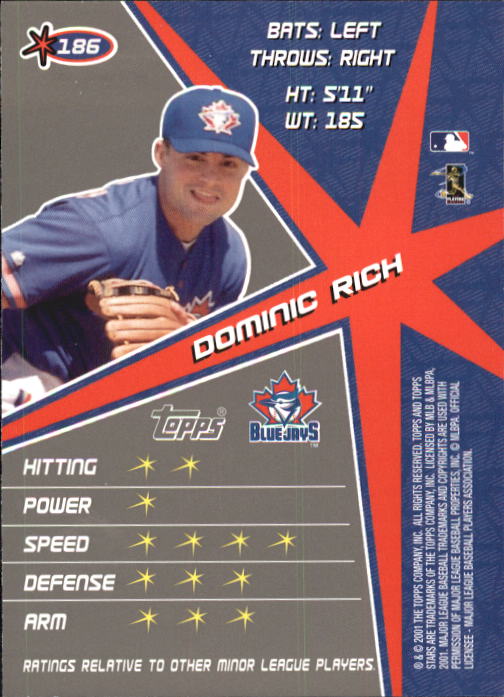 2001 Topps Stars Baseball - Picture 283 of 301