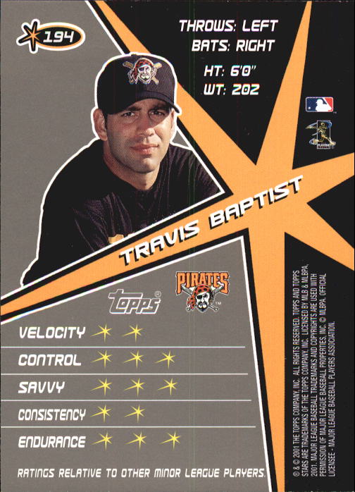 2001 Topps Stars Baseball - Picture 289 of 301