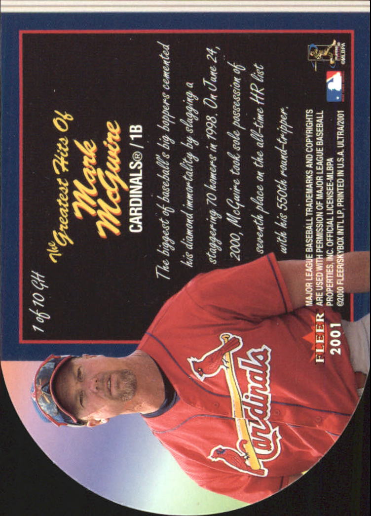 2001 Ultra (Fleer) Baseball "Insert" Cards - Picture 19 of 41