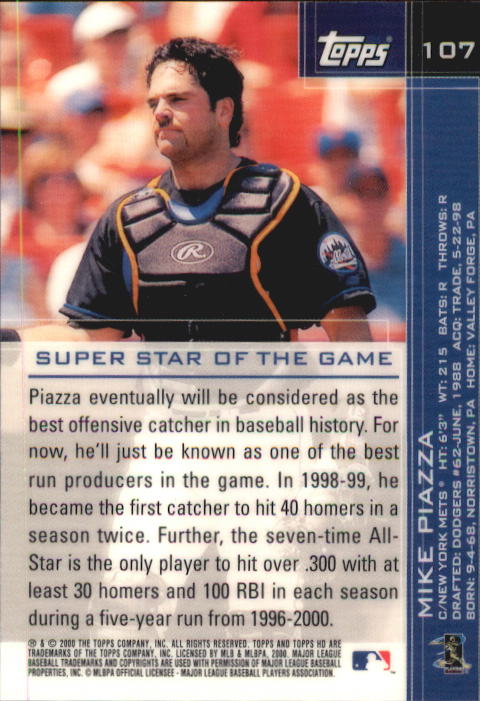 2001 Topps HD Baseball - Picture 21 of 35