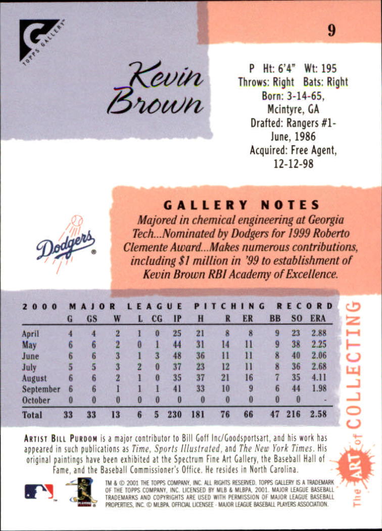 2001 Topps Gallery Baseball - Picture 15 of 256