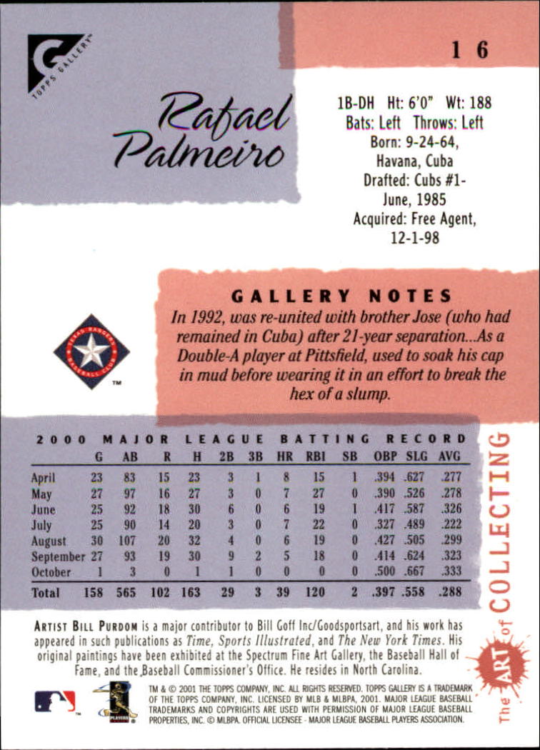 2001 Topps Gallery Baseball - Picture 27 of 256