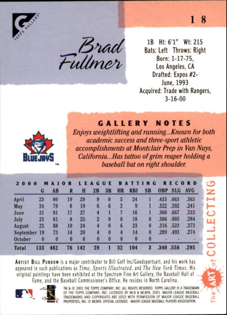 2001 Topps Gallery Baseball - Picture 31 of 256