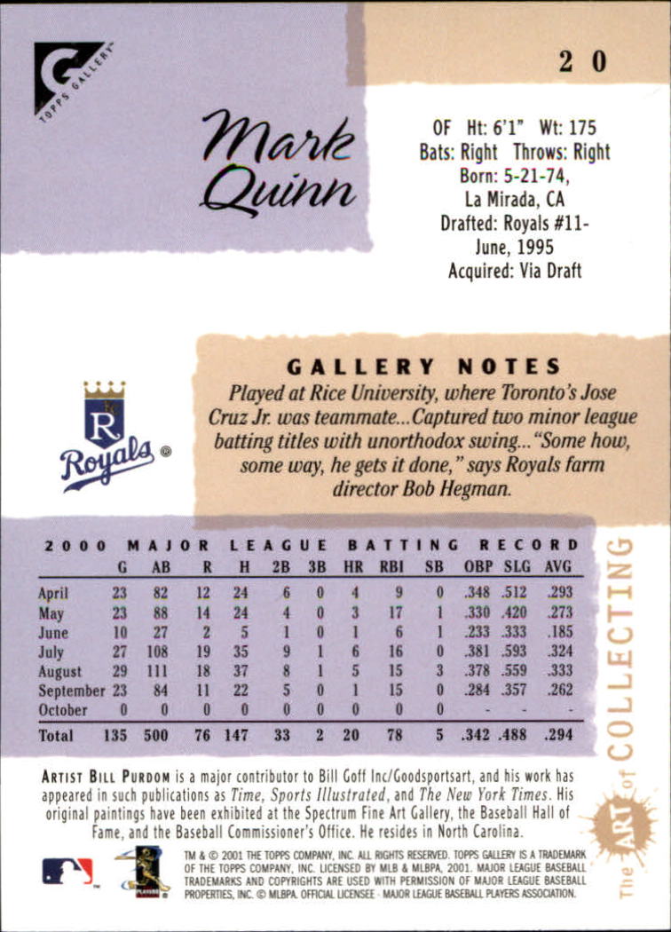 2001 Topps Gallery Baseball - Picture 35 of 256