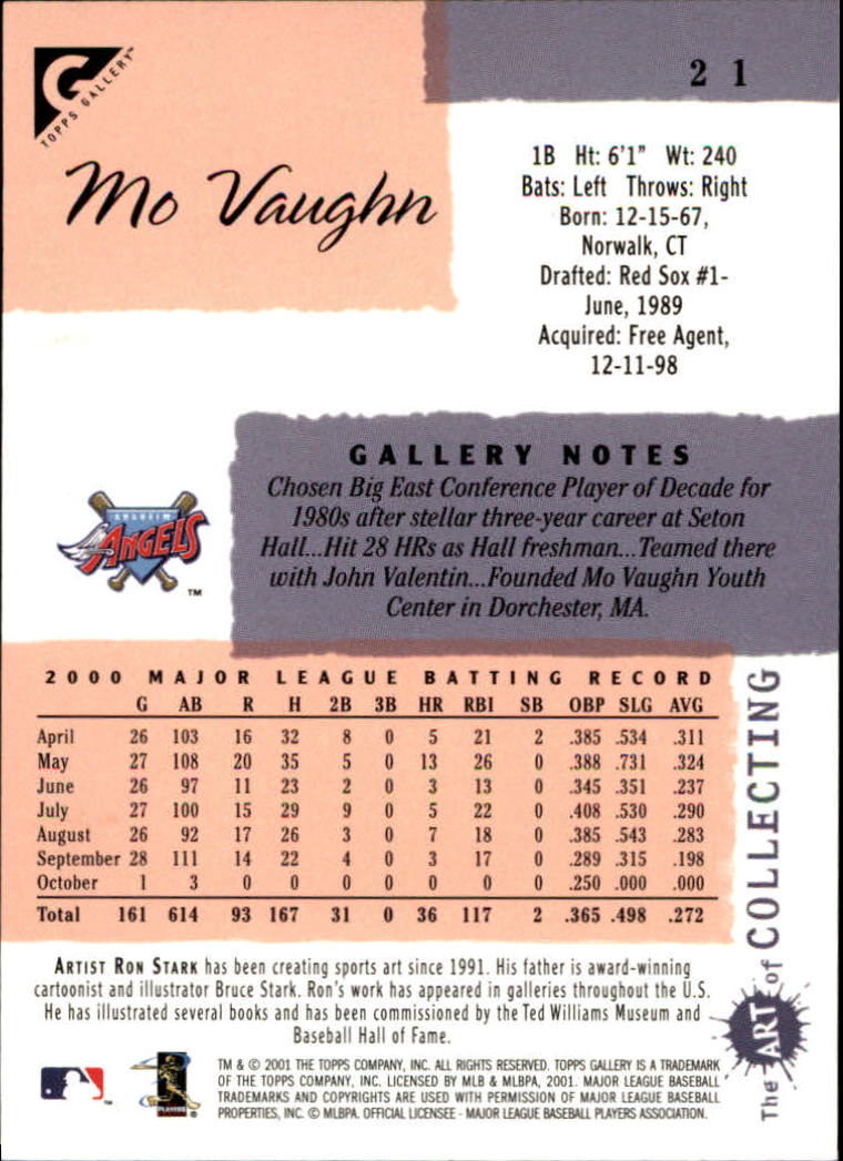 2001 Topps Gallery Baseball - Picture 37 of 256