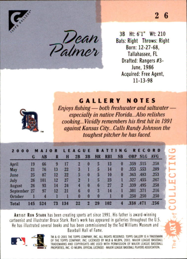 2001 Topps Gallery Baseball - Picture 43 of 256