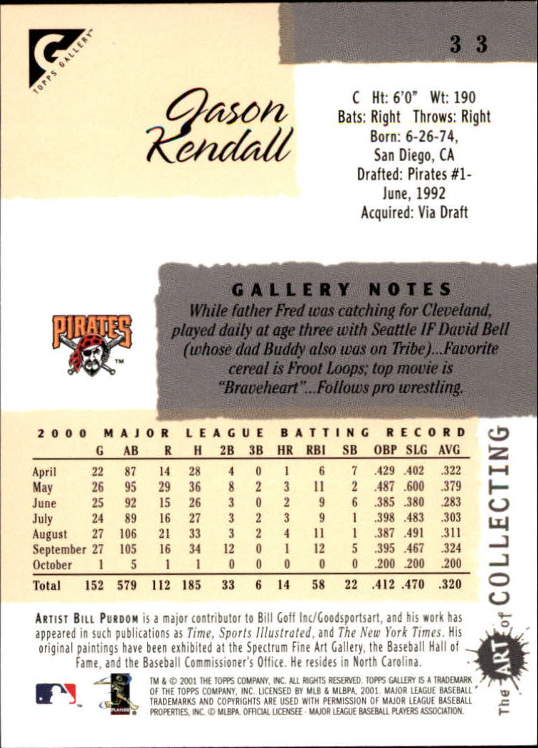 2001 Topps Gallery Baseball - Picture 55 of 256