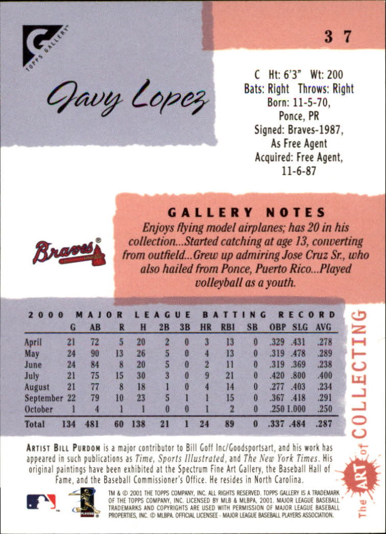 2001 Topps Gallery Baseball - Picture 63 of 256