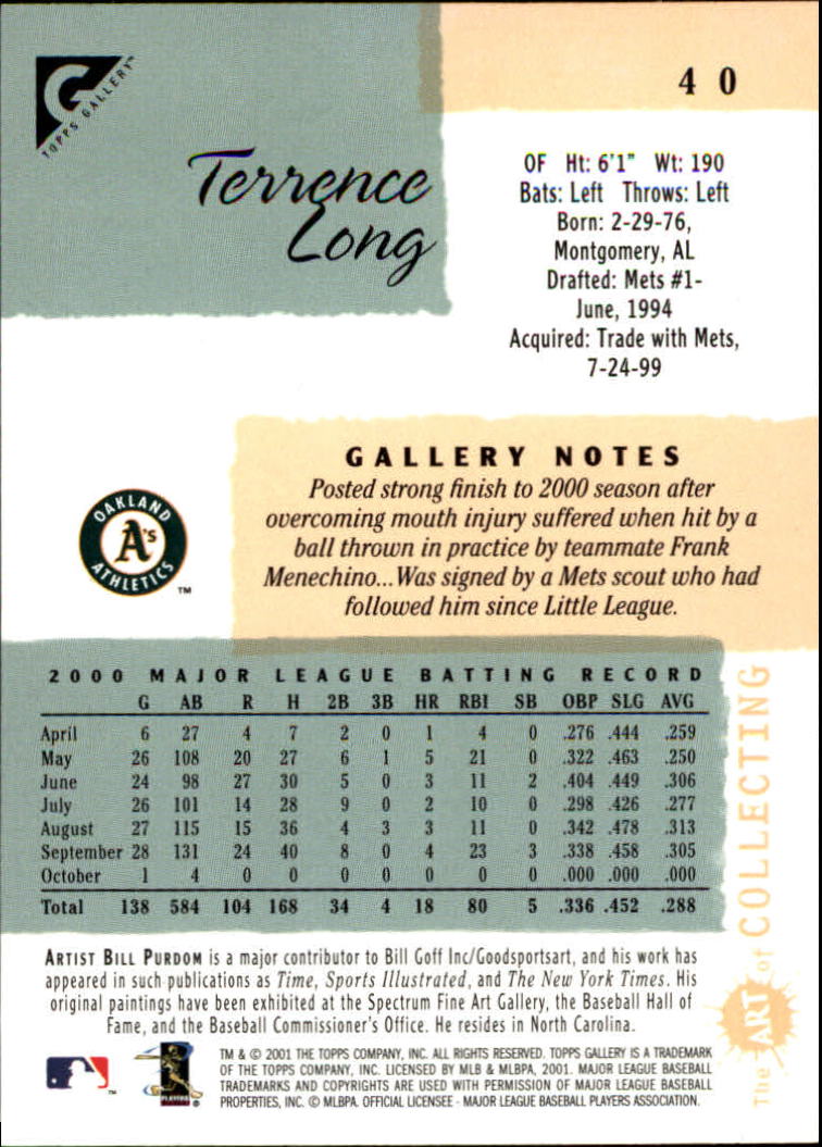 2001 Topps Gallery Baseball - Picture 69 of 256