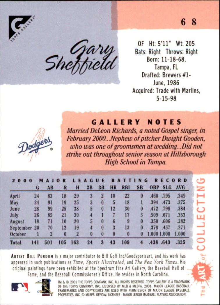 2001 Topps Gallery Baseball - Picture 121 of 256
