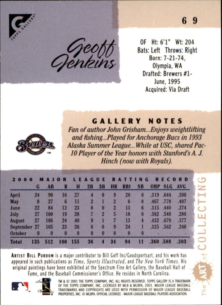 2001 Topps Gallery Baseball - Picture 123 of 256
