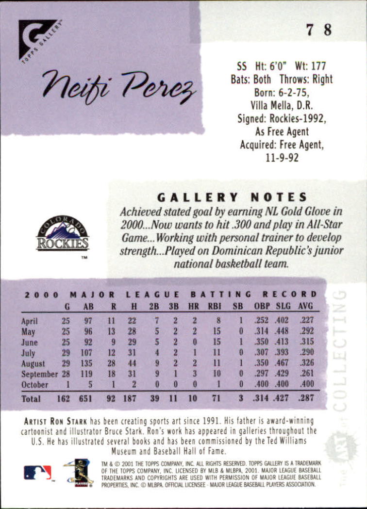 2001 Topps Gallery Baseball - Picture 141 of 256