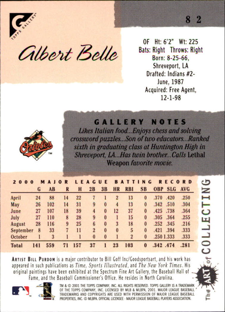 2001 Topps Gallery Baseball - Picture 149 of 256