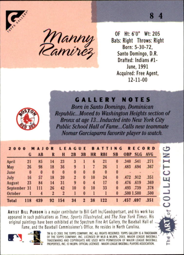 2001 Topps Gallery Baseball - Picture 151 of 256