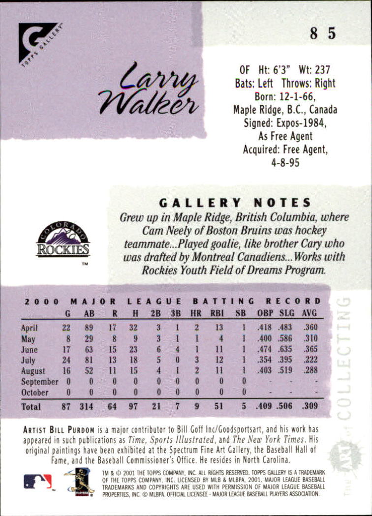 2001 Topps Gallery Baseball - Picture 153 of 256