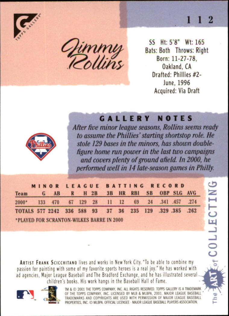 2001 Topps Gallery Baseball - Picture 189 of 256