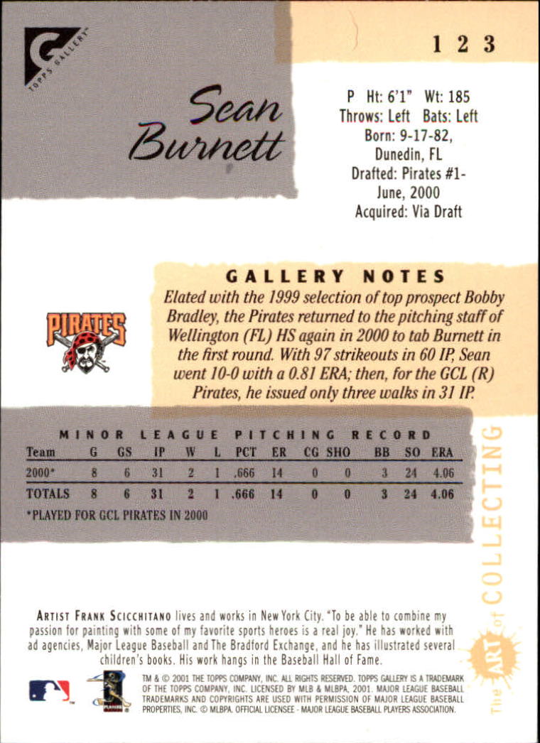 2001 Topps Gallery Baseball - Picture 209 of 256