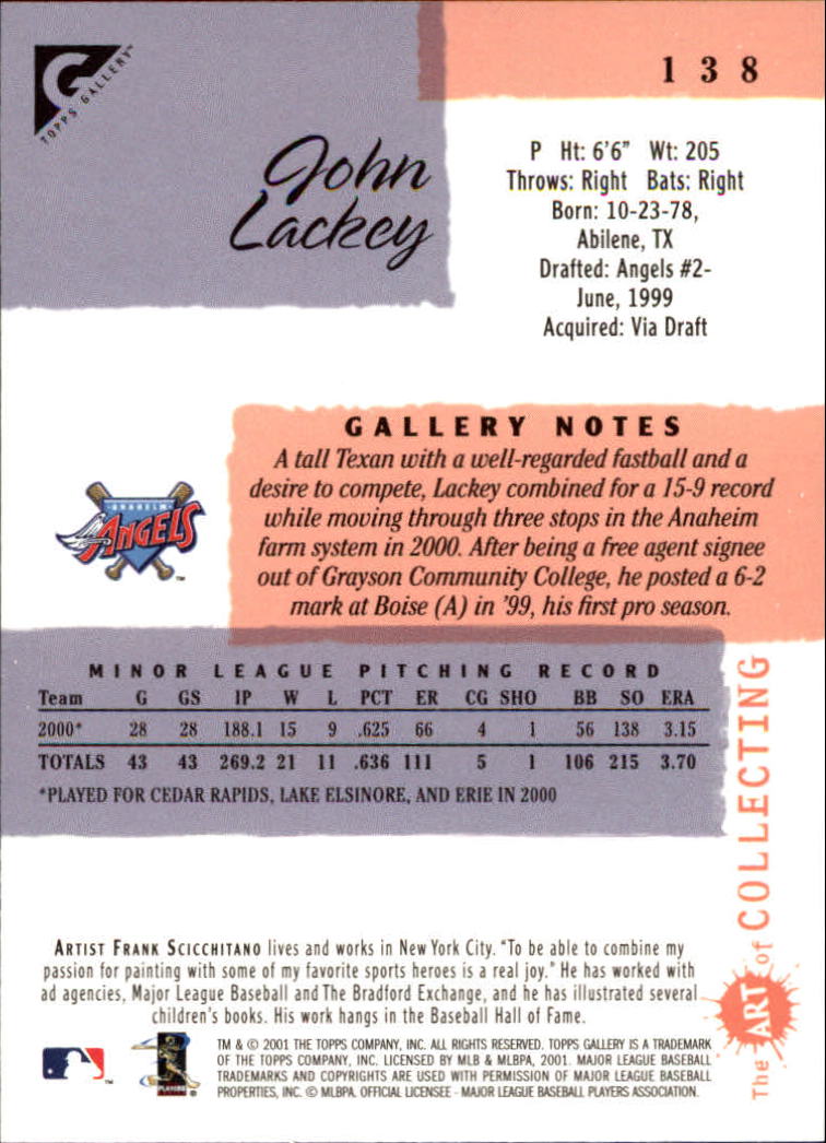 2001 Topps Gallery Baseball - Picture 229 of 256