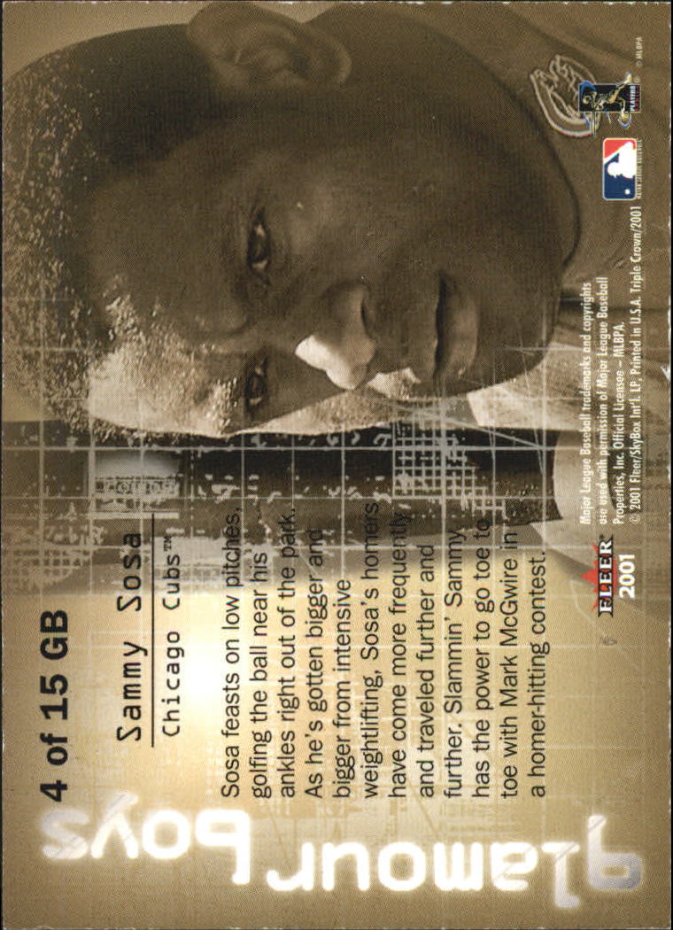 2001 Fleer Triple Crown Baseball "Insert and Parallel" Cards - Picture 25 of 39