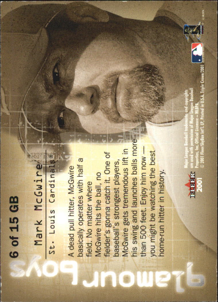 2001 Fleer Triple Crown Baseball "Insert and Parallel" Cards - Picture 27 of 39
