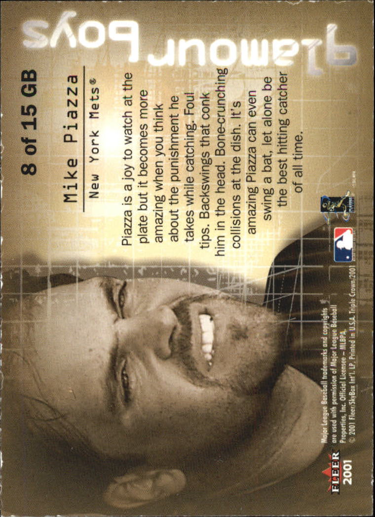 2001 Fleer Triple Crown Baseball "Insert and Parallel" Cards - Picture 29 of 39