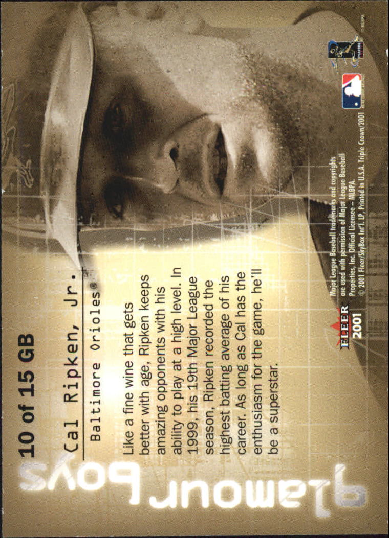 2001 Fleer Triple Crown Baseball "Insert and Parallel" Cards - Picture 31 of 39