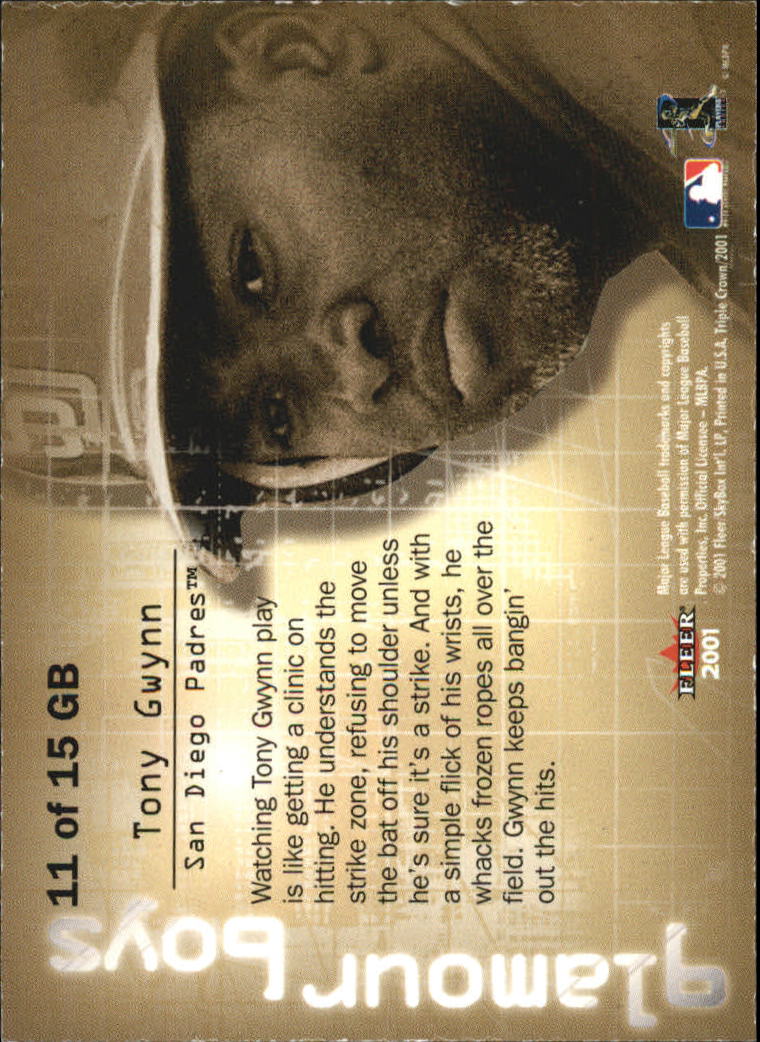 2001 Fleer Triple Crown Baseball "Insert and Parallel" Cards - Picture 33 of 39