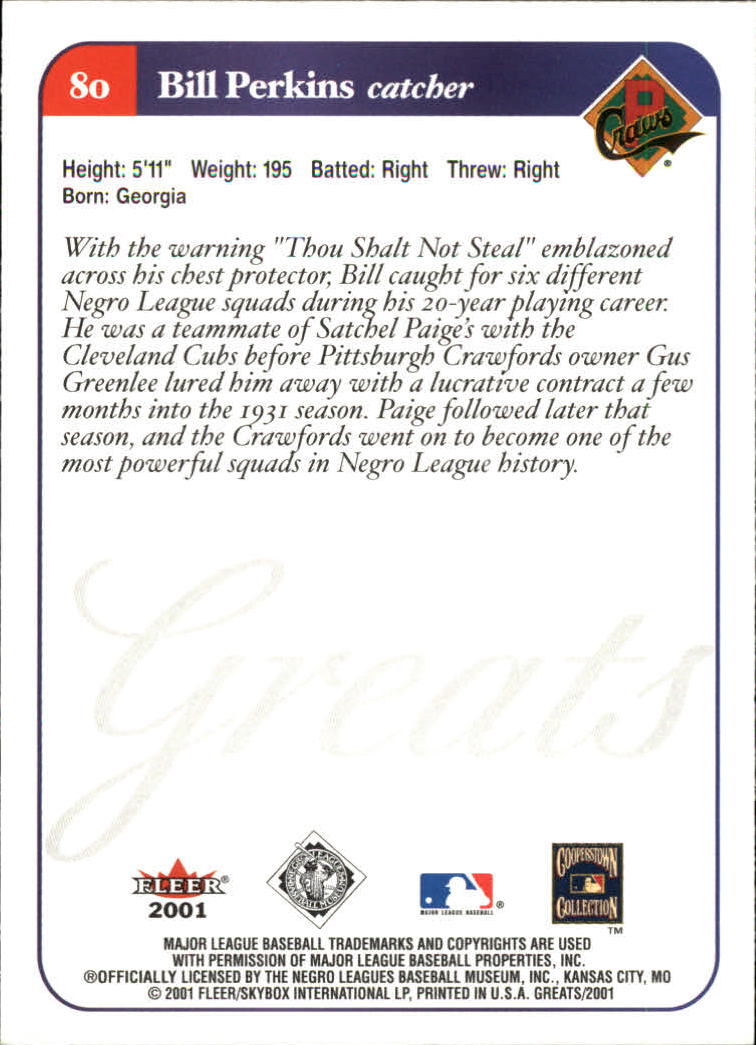 2001 Greats of the Game (Fleer) Baseball "Main Set" Cards - Picture 157 of 259