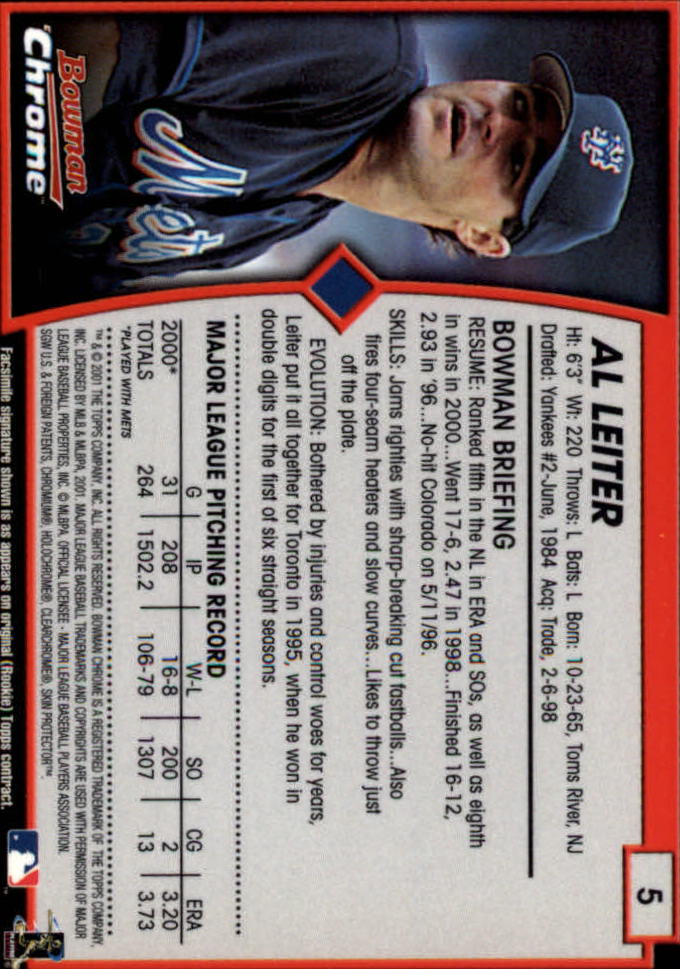 2001 Bowman Chrome Baseball YOU PICK - Bild 9 von 411