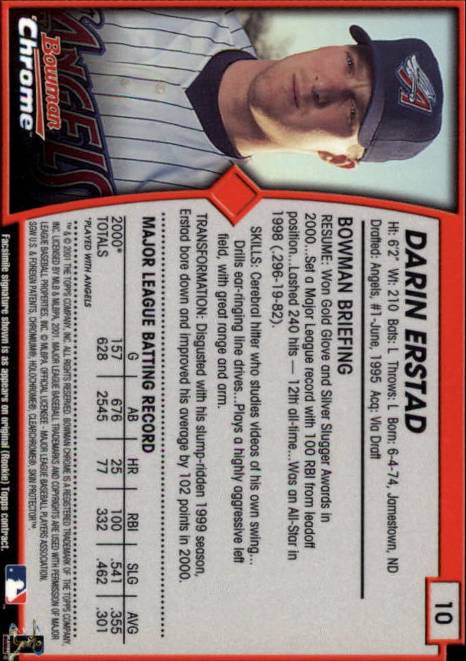 2001 Bowman Chrome Baseball YOU PICK - Bild 17 von 411