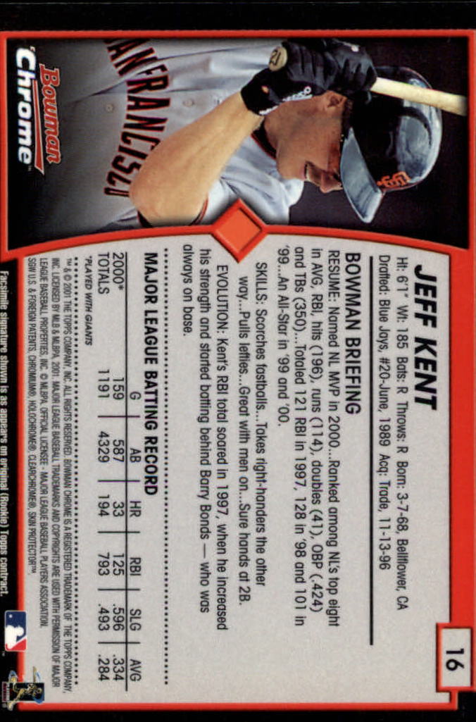 2001 Bowman Chrome Baseball YOU PICK - Bild 27 von 411