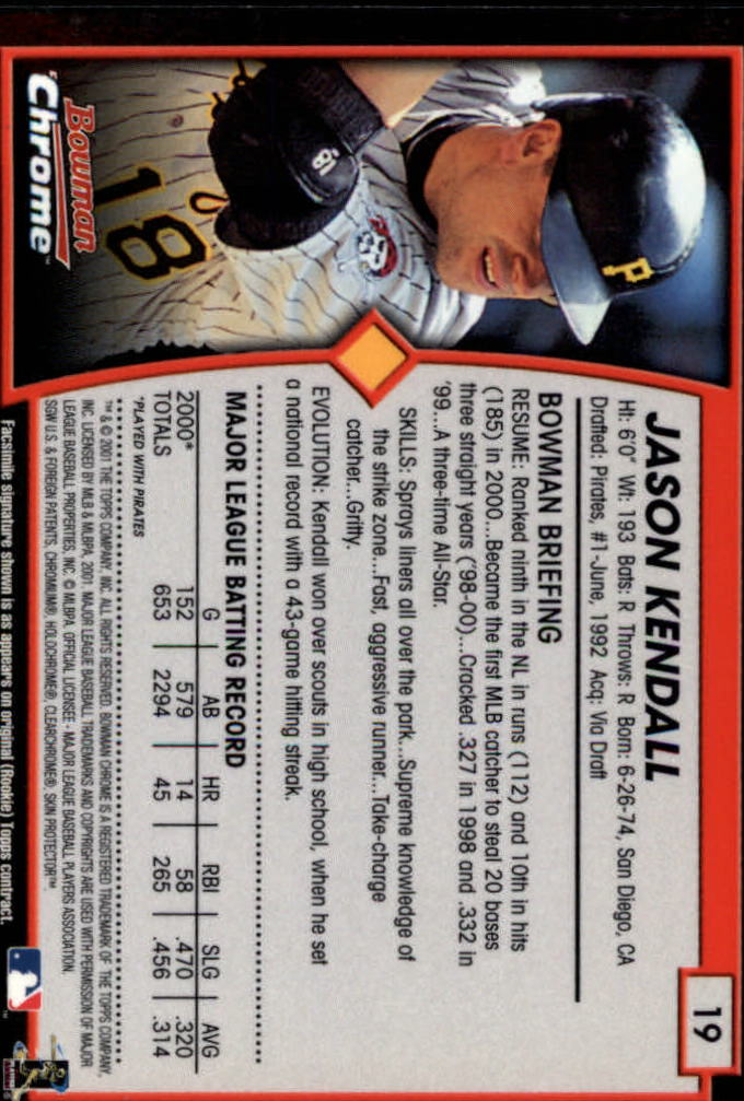 2001 Bowman Chrome Baseball YOU PICK - Bild 31 von 411