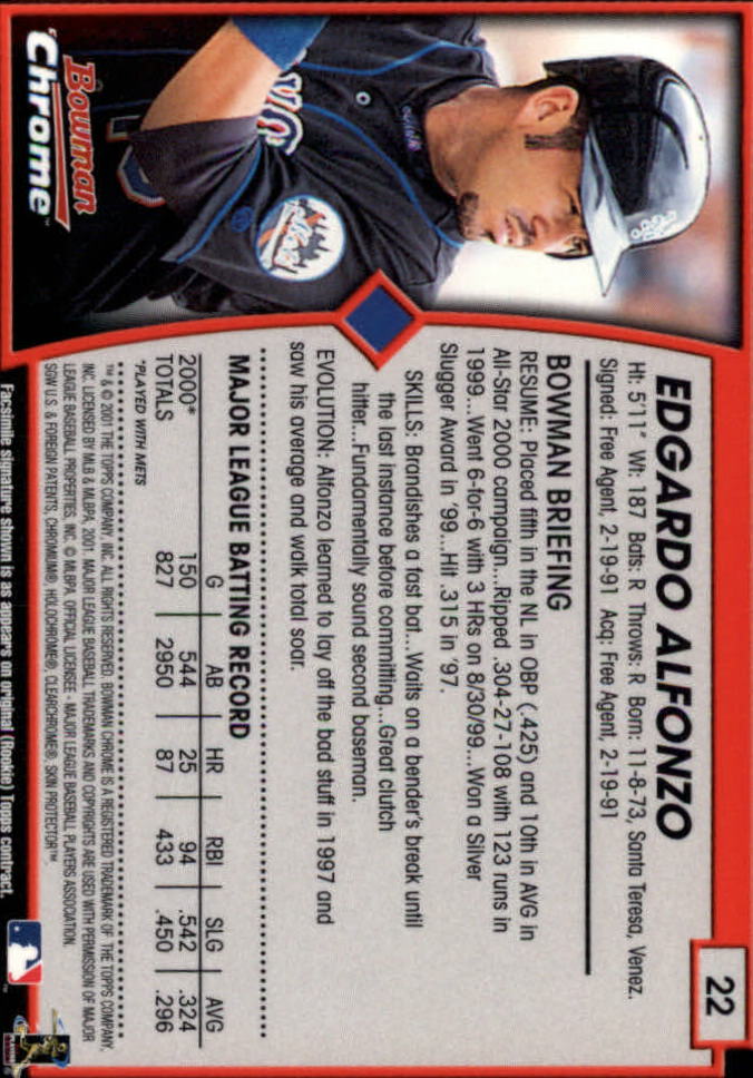 2001 Bowman Chrome Baseball YOU PICK - Bild 37 von 411
