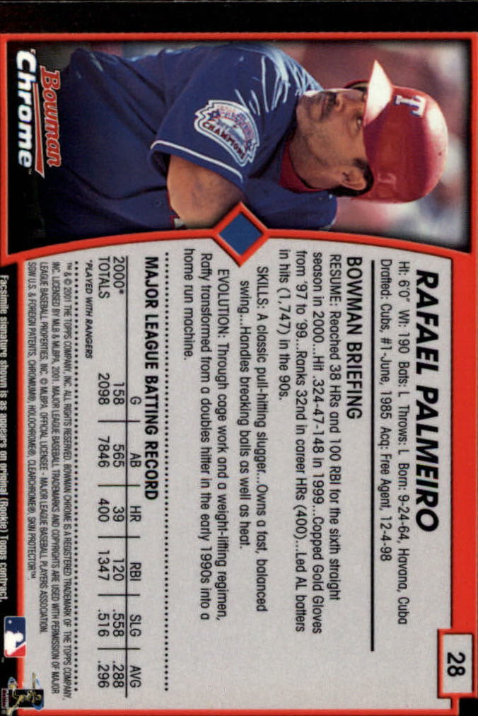 2001 Bowman Chrome Baseball YOU PICK - Bild 47 von 411