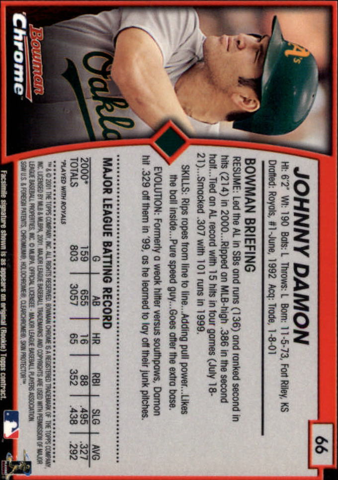 2001 Bowman Chrome Baseball YOU PICK - Bild 103 von 411