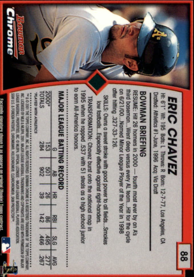 2001 Bowman Chrome Baseball YOU PICK - Bild 133 von 411