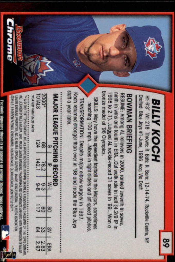 2001 Bowman Chrome Baseball YOU PICK - Bild 135 von 411