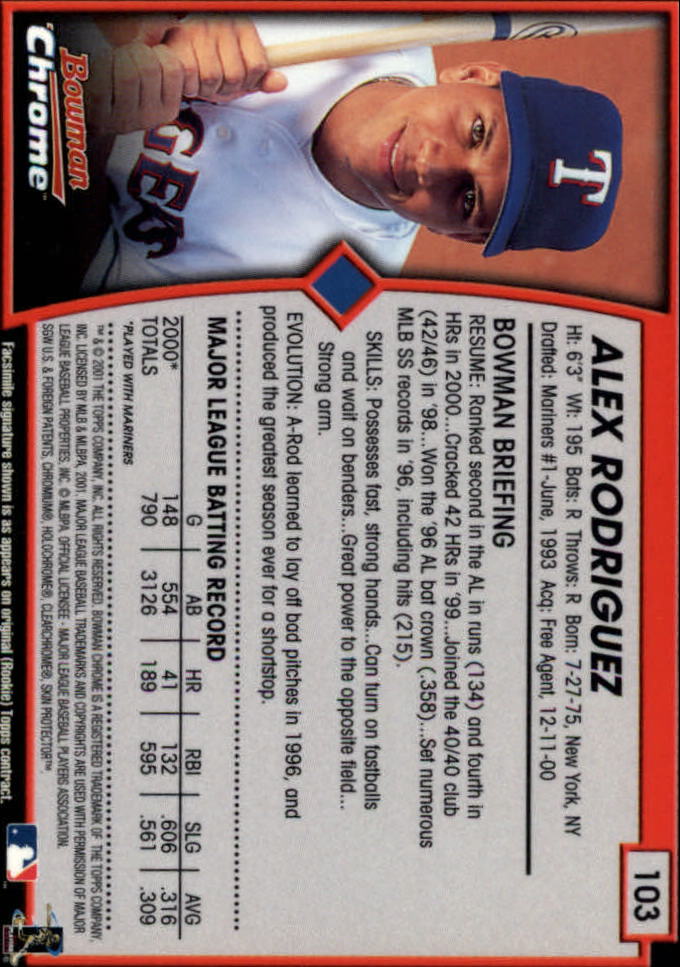 2001 Bowman Chrome Baseball YOU PICK - Bild 155 von 411