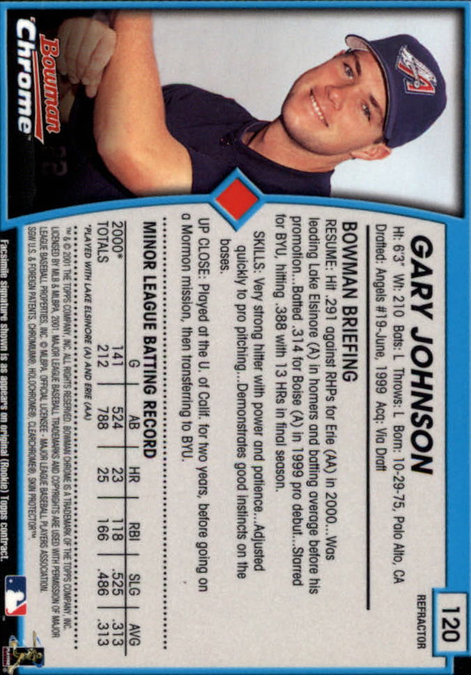 2001 Bowman Chrome Baseball YOU PICK - Bild 175 von 411
