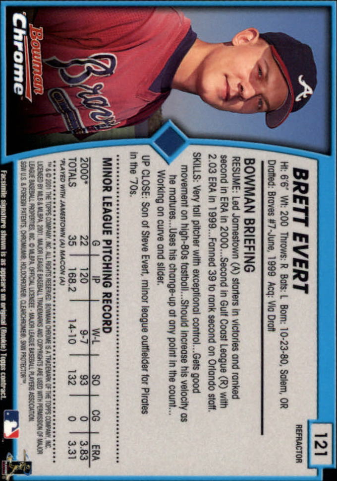 2001 Bowman Chrome Baseball YOU PICK - Bild 177 von 411