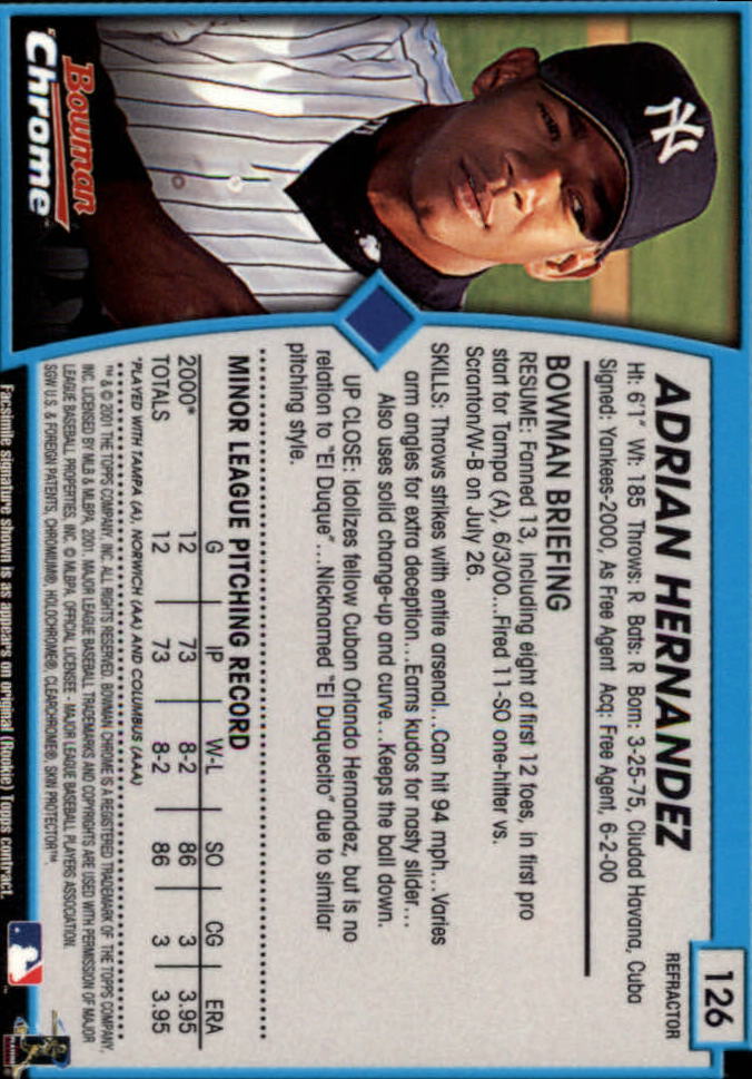 2001 Bowman Chrome Baseball YOU PICK - Bild 181 von 411